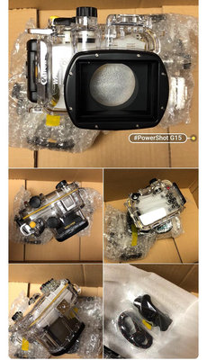預購 CANON原廠PowerShot-G15專用相機潛水盒 FI (WP-DC48)