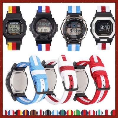 Yifilm 尼龍編織帆布錶帶適用於卡西歐 G Shock DW5600 GD-100/110/120/2100 錶帶