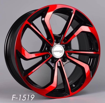 全新鋁圈 wheel DP303 17吋鋁圈 4/100 5/100 5/108 5/112 5/114.3 黑底紅面