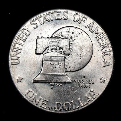 銀幣好品美國1976年1美元銅鎳硬幣艾森豪威爾獨立200周年紀念幣大硬幣