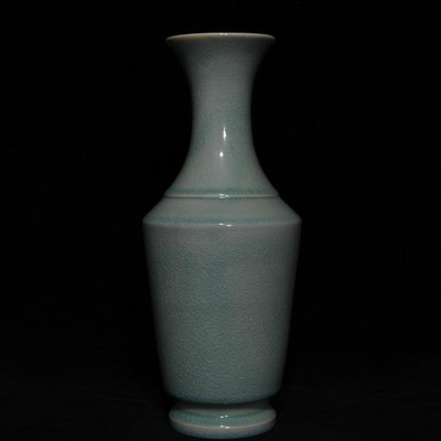 汝窯瓶，高34cm直徑13.5cm，編號5 瓷器 古瓷 古瓷器