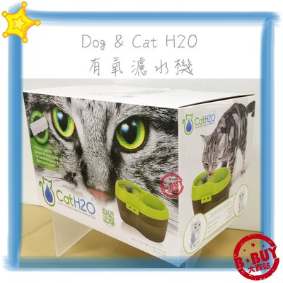 BBUY DOG&CAT H2O 有氧濾水機 DOG & CAT 2L 自動循環式 淨水飲水器 活水機 綠色下標區