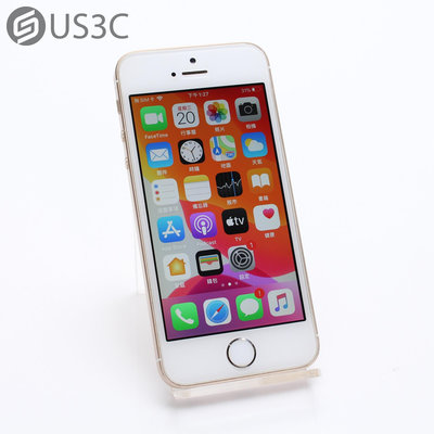 【US3C-台南店】【一元起標】台灣公司貨 Apple iPhone SE 64G 4吋 金色 A1723 Retina顯示 True Tone閃光燈 二手手機