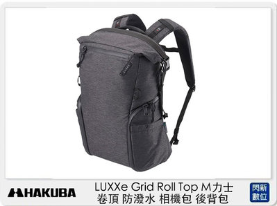 ☆閃新☆HAKUBA LUXXe Grid Roll Top M 力士 卷頂 防潑水 相機包 後背包 (公司貨)