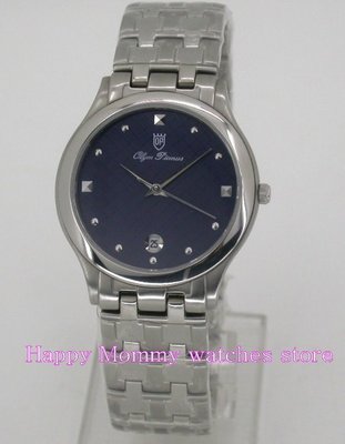 【 幸福媽咪 】 OP 奧林比亞 原廠公司正品 水晶不刮傷鏡面 ((超輕薄)) 石英男腕錶 CP017