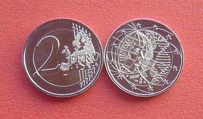 銀幣雙色花園-法國年致敬抗疫英雄-2E雙色鑲嵌紀念幣