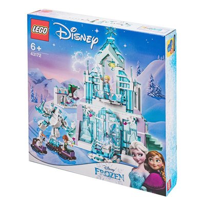 LEGO樂高積木43172迪士尼系列艾莎的魔法冰雪城堡拼裝益智玩具