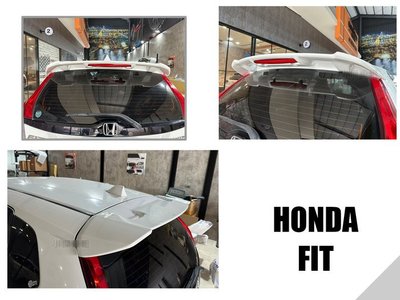 小傑車燈-全新 HONDA FIT 3代 3.5代 14 15 16 17 18 19年 RS 尾翼 擾流板 含烤漆