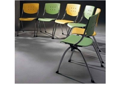 亞毅辦公家具 黑色會議椅 洽談椅 學生課桌椅 大學生椅 綠色 黃色 美語班 補習班椅 註 標價不含運
