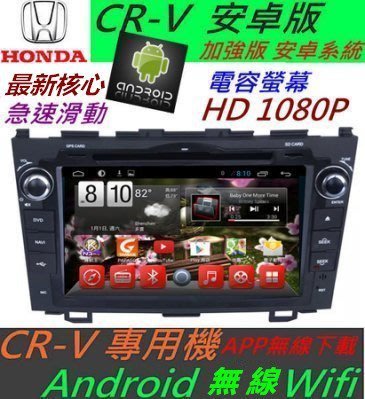 安卓版 CR-V 音響 CRV主機 專用機 主機 汽車音響 藍芽 USB DVD 支援數位 導航 Android 主機