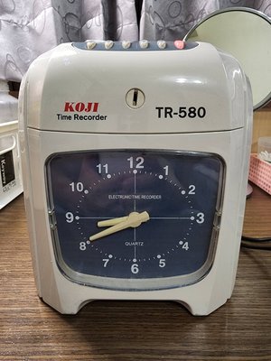 二手 台灣製 KOJI TR-580 數位指針式 六欄打卡鐘