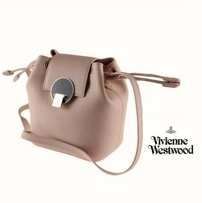 Vivienne Westwood ►(裸粉紅色) 防刮真皮壓紋 肩背包 斜背包 側背包｜100%全新正品｜特價
