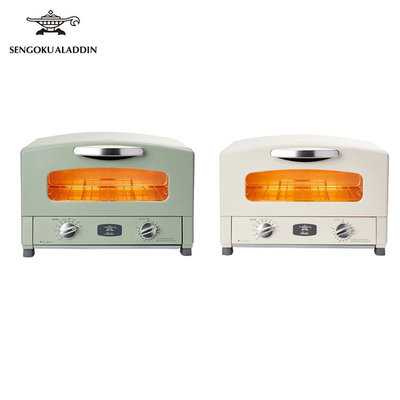 【日本千石阿拉丁】2枚燒復古多用途烤箱 AET-GS13T 兩色