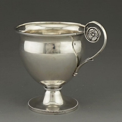 法國進口純銀咖啡杯 156.4g 古董老銀器 馬g杯