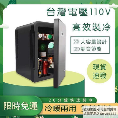 【現貨】限時特惠迷你小型冰箱 家車兩用小冰箱10L 20L 車載冰箱12v 迷你小型冰箱 宿舍 恆溫箱 臺灣110V專用