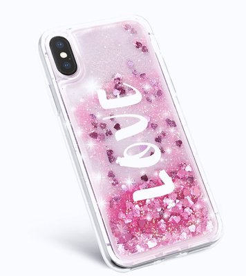 4 Lady Cace 情人節 限定款 iiPhone7/8 iPhone7 Plus  LOVE字樣流沙手機殼 背殼