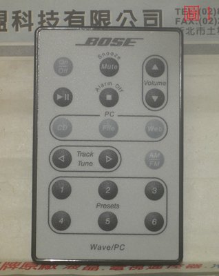{特價} 全新原裝 BOSE Wave/PC/CD/Music Sound Touch II 遙控器