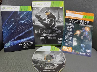 收藏品 刺激好玩 絕版經典 xbox360 最後一戰：復刻版 Halo 中文版
