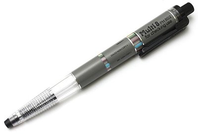 又敗家@日本Pentel八合一Multi 8機能筆組2mm八色鉛筆PH802ST附削筆芯器複合式色鉛筆繪圖筆飛龍彩色筆