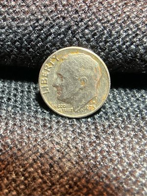 古董錢幣 美國 1 0美分 羅斯福1975 D UNITED STATES OF AMERICA ONE DIME