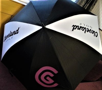 ~海賊王GOLF~ 二手球桿 全新商品 CLEVELAND GOLF UMBRELLA 自動 遮陽傘 雨傘 高爾夫球禮品