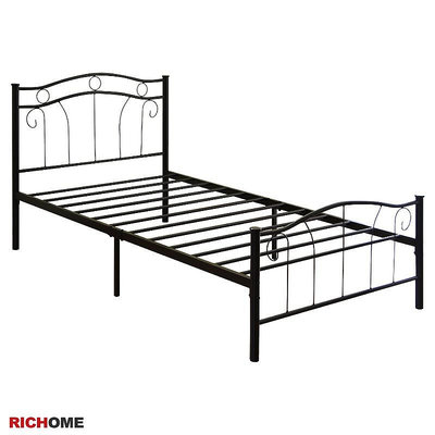 RICHOME BE258 夢萊3.5尺單人床(腳墊設計) 單人床 床架 鐵床架