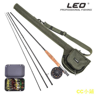 CC小鋪-TLEO 飛釣竿套裝//號飛蠅釣魚竿套裝