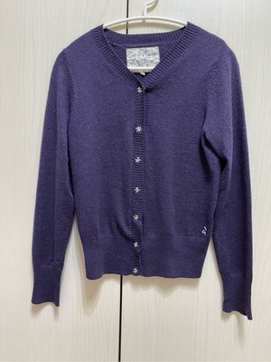 專櫃a la sha紫色毛料質感外套 扣子用扣的微使用感毛球介意勿入約8成新