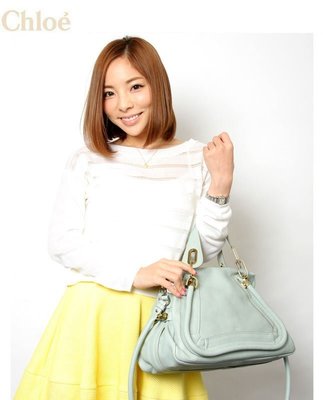 孫芸芸愛用款 100%正品IT bag Chloe 中款 Paraty 8HS891 72T atoll blue 香草綠