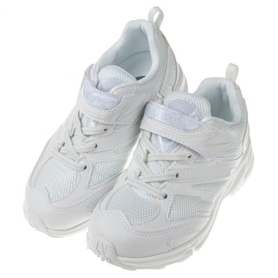 童鞋(19~22公分)Moonstar日本白色3E寬楦兒童機能運動鞋I8M011M