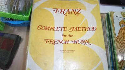 【媽咪二手書】FRANZ COMPLETE METHOD for the FRENCH HORN  62FF