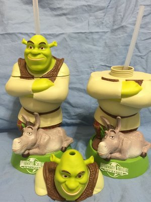 ╭☆˙˙☆╮冰冰兒新加坡環球影城史瑞克Shrek/驢子紀念杯子