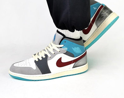 Air Jordan 1 Mid SEThe Exploration星際灰藍 男款籃球鞋FB1870-