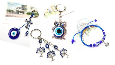 *L&amp;J*土耳其藍眼睛 掛飾/吊飾  手鍊/手環 裝飾品 生日禮物 交換禮物 情人節禮物
