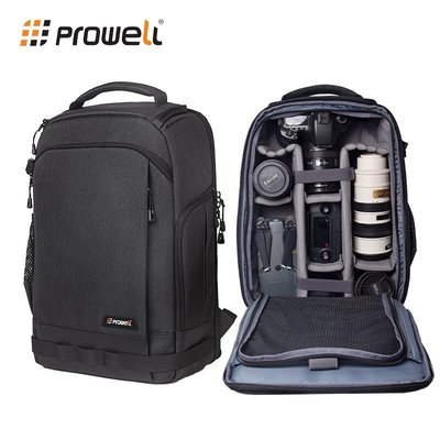普樂威 單反相機包適用佳能尼康無人機收納包專業攝影包雙肩背包-X