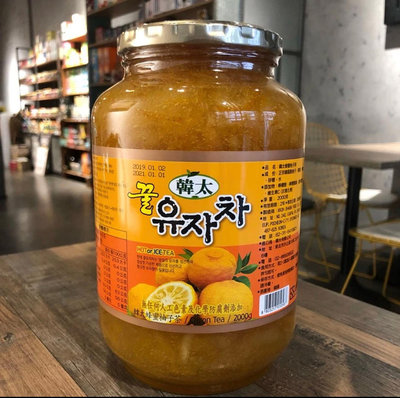 韓國黃金蜂蜜柚子茶 2KG、超取限一瓶