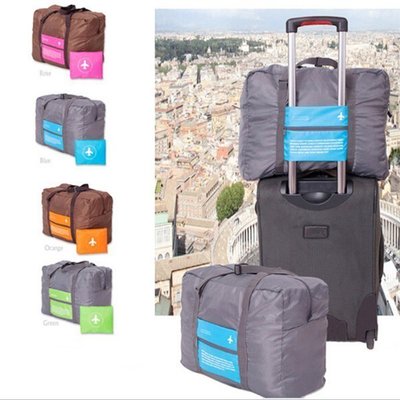 新款Diniwell小飛機折疊旅行袋肩背包收納包收納袋旅行箱行李箱外掛防水包/ 行李拉桿收納袋~另有內衣袋護照包