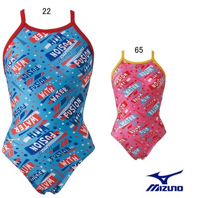 ~BB泳裝~2019 MIZUNO S/S EXER SUITS 女印花連身三角訓練泳衣 N2MA9277