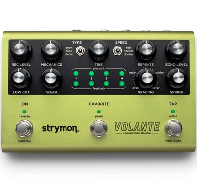 【欣和樂器】Strymon Volante 復古磁帶迴聲機 數位延遲效果器