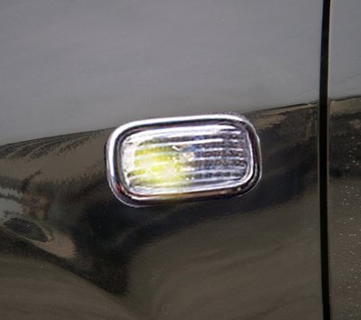 IDFR ODE 汽車精品 NISSAN CEFIRO 03-05 鍍鉻側燈框+LED黃光燈 電鍍側燈框+LED黃光燈