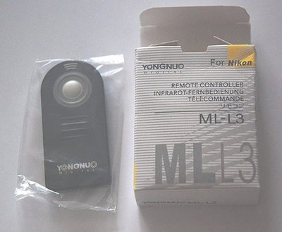 Nikon副廠Yongnuo ML-L3無線遙控器/適用於D5100 D5000 D80 D90 d300 d700 d