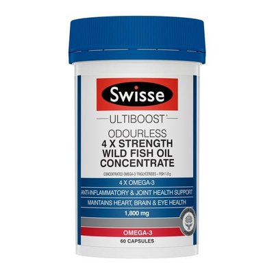 代購澳洲Swisse Ultiboost 4 x Strength 魚油 (60顆)
