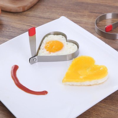 煎蛋器神器304不銹鋼愛心煎蛋模具家用早餐煎蛋圓圈心形煎蛋模具-