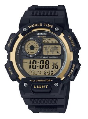 【萬錶行】CASIO 10年電力數位電子錶 AE-1400WH-9A