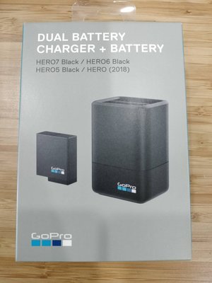 GoPro 雙電池充電器 + 電池（HERO 5 / 6 / 7）AADBD-001 全新品公司貨
