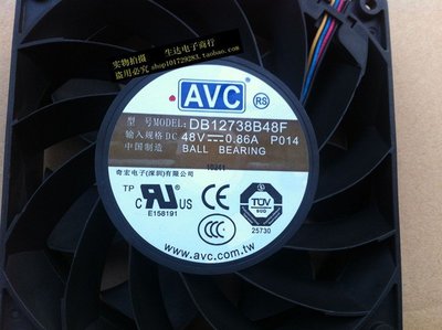 原裝 AVC DB12738B48F 12.7 厘米風扇 DC 48V 0.86A