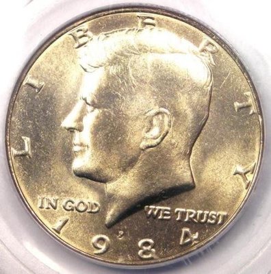 1984 美國 甘迺迪 舊版大型 1/2 50c 美元 流通 鎳幣 USA KENNEDY HALF Dollar