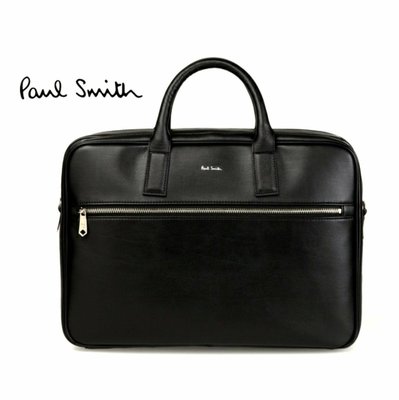 Paul Smith  ( 黑色 )  真皮 手提包 肩背包 公事包 紳士包 中性款｜100%全新正品｜特價!