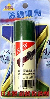 (小威五金) 日本製 緝銹 (50cc) 除銹劑 除鏽油 鬆銹劑 處理生鏽螺絲物品的專家 高效能除銹鬆動劑