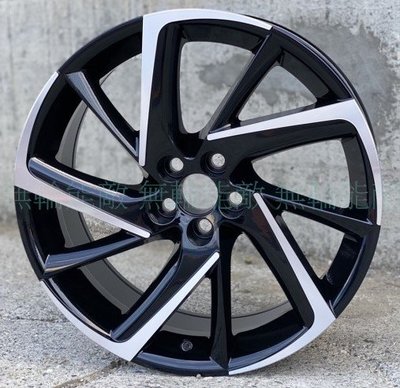 全新鋁圈 wheel TU18 18吋鋁圈 5孔100 5孔114.3 亮黑車面